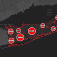 <p>The breakdown of COVID-19 cases in Suffolk County on Monday, Jan. 11.</p>