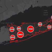 <p>The breakdown of COVID-19 cases in Suffolk County on Tuesday, Jan. 12.</p>