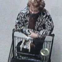 <p>The woman pictured above was caught on surveillance footage shoplifting the items from Wegmans in Hanover Township on Sunday, Colonial Regional Police said.</p>