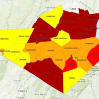 <p>The breakdown of COVID-19 cases in Orange County on Friday, Jan. 22.</p>