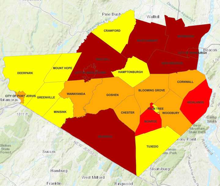 The breakdown of COVID-19 cases in Orange County on Friday, Jan. 22.