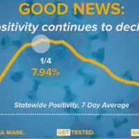 <p>New York has seen the COVID-19 positivity rate dropping since peaking earlier this month.</p>