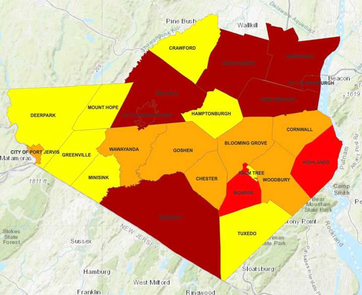 The breakdown of COVID-19 cases in Orange County on Monday, Jan. 25.