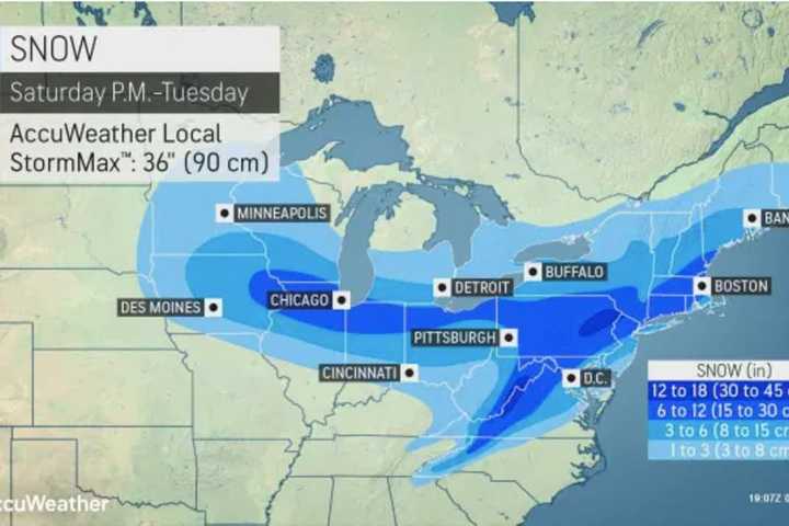 First Snowfall Projections, Timing Released For Big Storm Taking Aim On Region