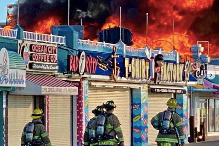 Ocean City Boardwalk Blaze Ravages Playland's Castaway Cove