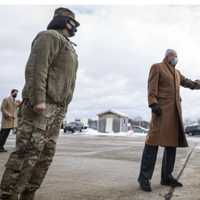 <p>Gov. Phil Murphy greets airmen at Wednesday&#x27;s return of 108th Wing and 177th Fighter Wing members to Joint Base McGuire-Dix-Lakehurst. National Guard members deployed to Washington, D.C. , to assist during President Biden&#x27;s inauguration.</p>