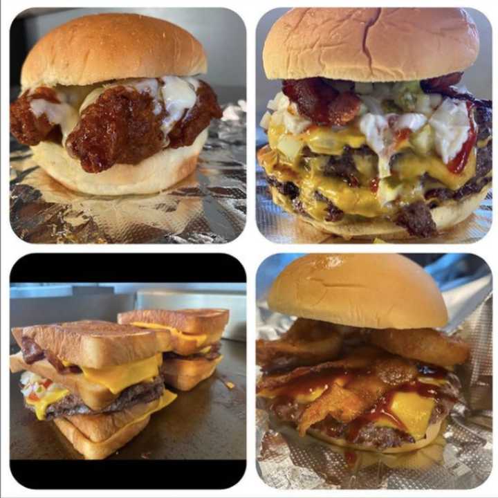 Some of the offerings available at Boxcar Burgers.