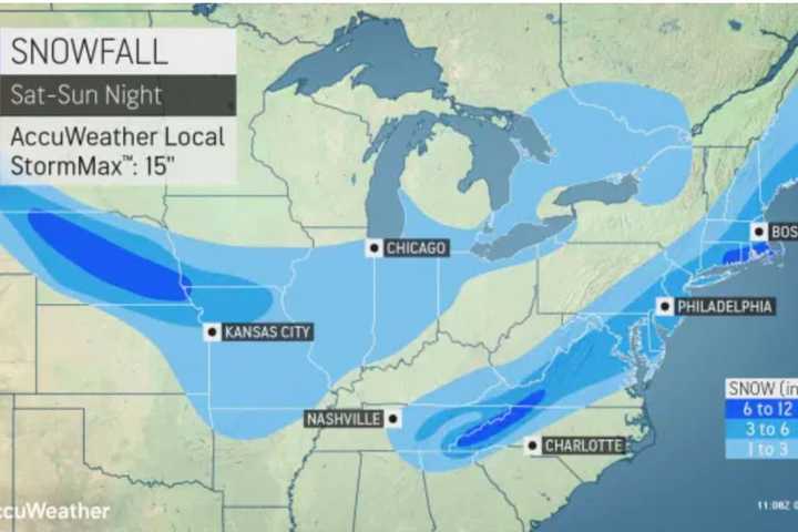 Projected Snowfall Totals Increase For Super Bowl Sunday Nor'easter