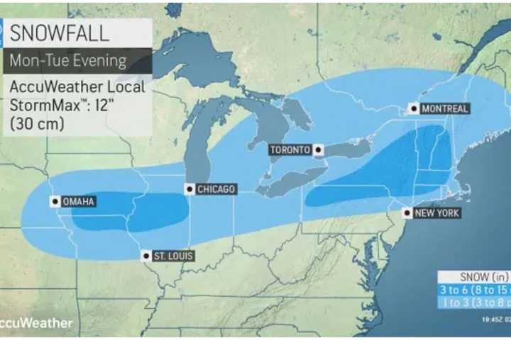 Projected Snowfall Totals Released For New Round Of Snow That Will Sweep Through Region