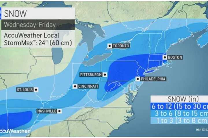 Projected Snowfall Totals Increase For Strong Storm Taking Aim On Area