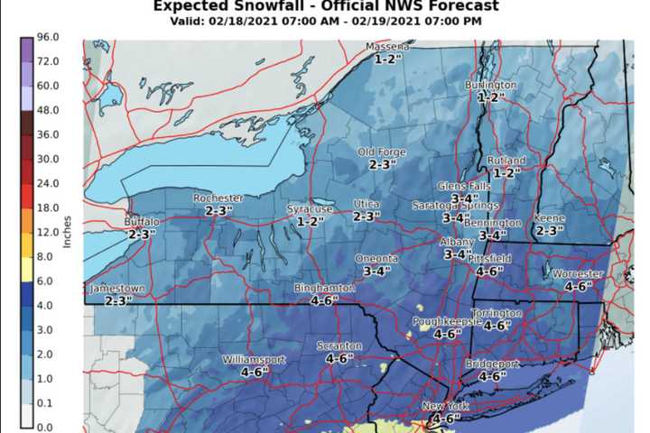 Storm Watch: New Snowfall, Timing Projections Released For Two-Day Event