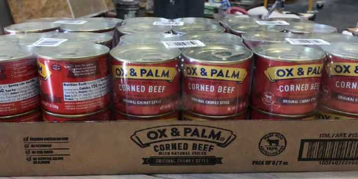 Approximately 297,715 pounds of ready-to-eat canned corned beef products that were imported and distributed in the United States without the benefit of FSIS import re-inspection have been recalled.