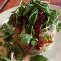 <p>Shrimp and quinoa.</p>