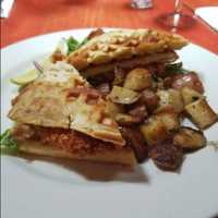 <p>Chicken &amp; Waffles.</p>