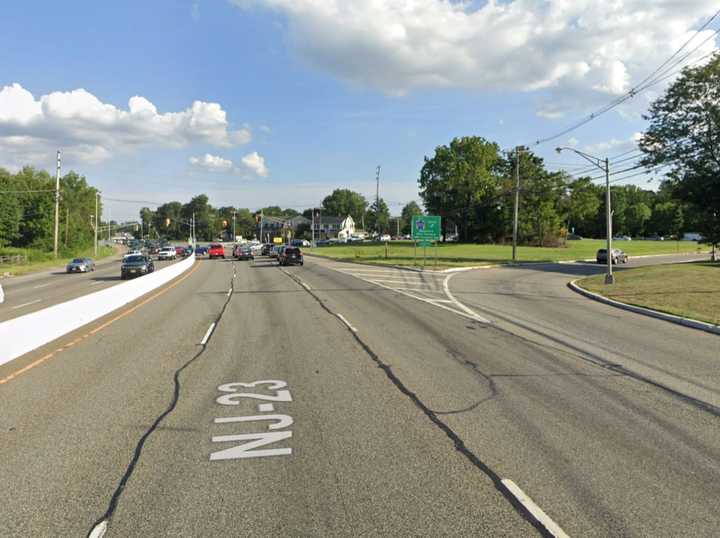 Route 23 southbound near West Parkway in Pompton Plains