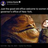 <p>New York Gov. Andrew Cuomo&#x27;s first accuser compared the governor to Jabba the Hutt.</p>