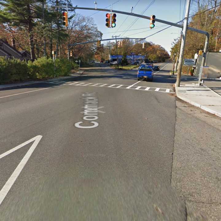 Neighborhood Road at Commack Road in Mastic Beach.