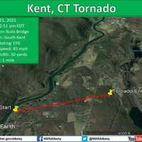 <p>The path of the Litchfield County tornado.</p>