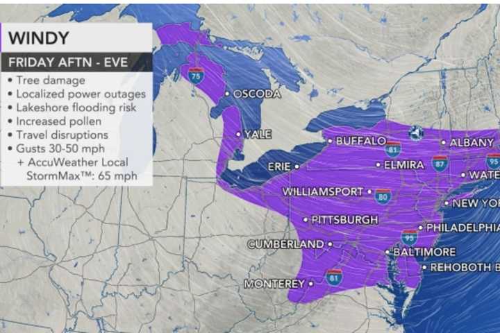 Strong Wind Gusts Up To 55 MPH Could Cause Power Outages