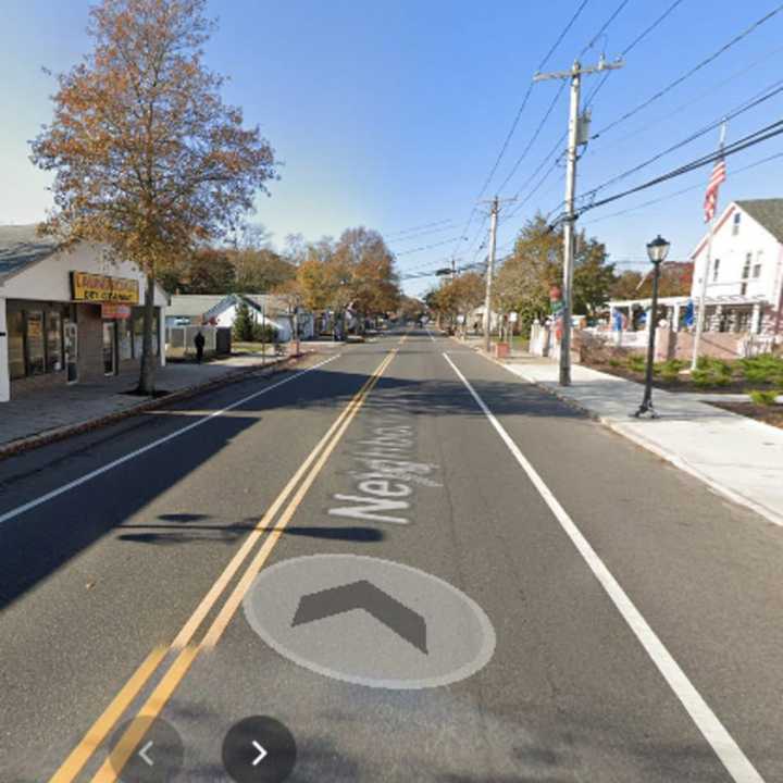 The area of Neighborhood Road in Mastic Beach where the shooting happened.