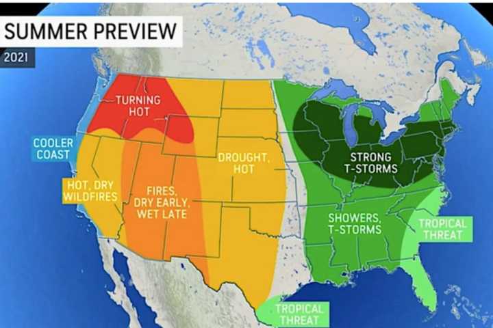 New Summer 2021 Forecast Reveals When To Expect Frequent Storms, Hottest Stretch