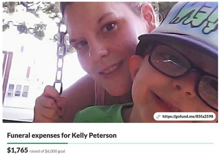 Nazareth High School graduate and mother of two sons Kelly Peterson died May 5 at Thomas Jefferson University Hospital in Philadelphia. She was 33.