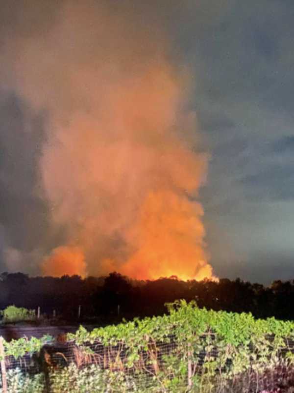 PHOTOS: Multiple Fire Companies Called To Central Jersey Mulch Fire