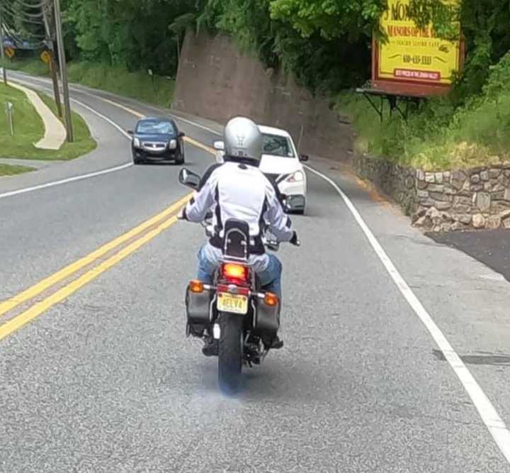 A Phillipsburg man’s GoPro captured the terrifying moment a wrong-way driver nearly hit his motorcycling wife — and he’s diligently searching for the identity of the person behind the wheel.