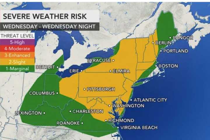 Line Of Severe Thunderstorms Moving Through Region With Damaging Wind Gusts, Tornadoes Possible