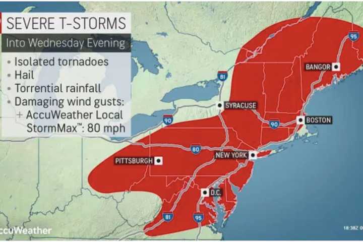 Severe Thunderstorm Watch Now In Effect With Damaging Wind Gusts, Tornadoes Possible