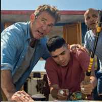 <p>Miguel Angel Garcia along with Dennis Quaid in &#x27;Blue Miracle.&#x27;</p>