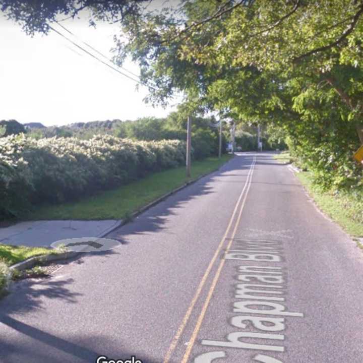 The area of Chapman Boulevard in East Moriches where the incident happened.