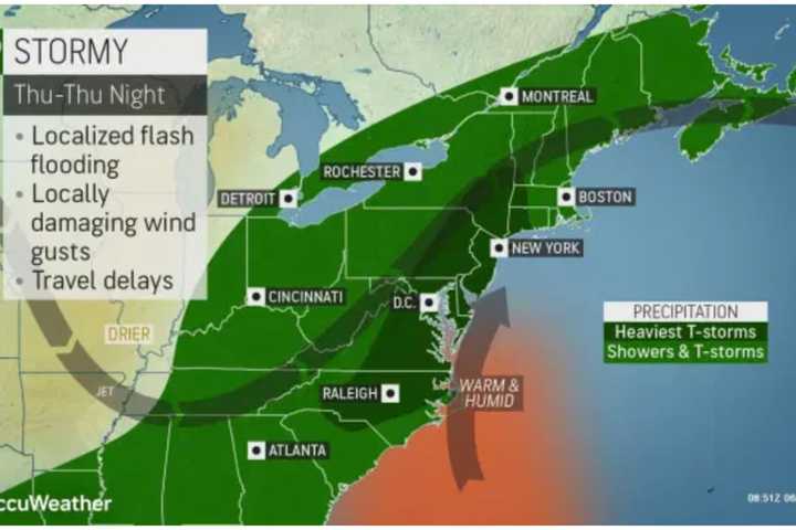 Storm System With Potential For Damaging Wind Gusts, Flooding Arrives In Region