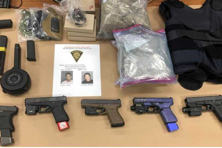 Duo Busted With Large Gun Stash During Raid In Fairfield County, Police Say