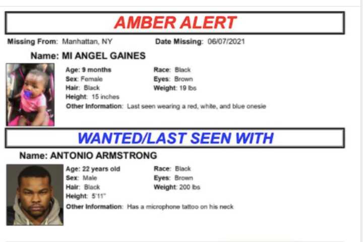 NY Amber Alert Canceled After 9-Month-Old Abducted Girl Returned