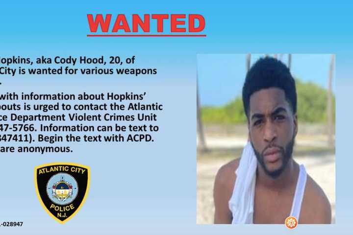 WANTED: Atlantic City PD Seeks Fugitive On Weapons Charges After Alleged Car Theft With 3 Teens