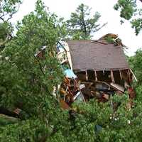 <p>The back of the home was destroyed.</p>