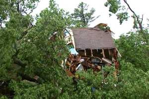 Home Destroyed During Height Of Severe Thunderstorms In Hudson Valley