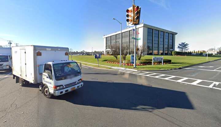 The intersection of Motor Parkway and Marcus Boulevard in Hauppauge