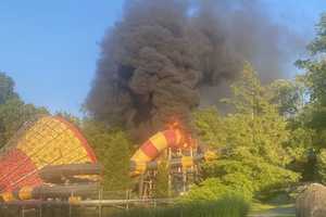 PHOTOS: Sussex County's Mountain Creek Waterpark Slide Goes Up In Flames