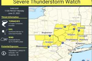 Severe Thunderstorm Watch In Effect For Parts Of Region With Strong Winds, Tornadoes Possible