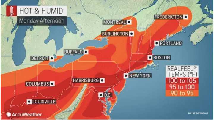 Temps on Monday will soar into the 90s.