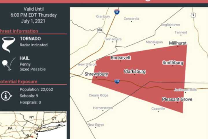 TORNADO: Warnings Issued In New Jersey, Pennsylvania,  National Weather Service Says