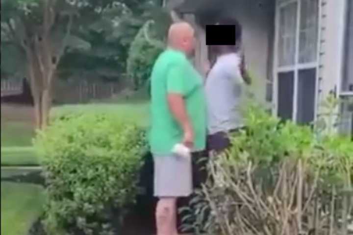 NJ Man Accused Of Harassing Black Neighbor In Video Gets Jeered By 100 Angry Protesters