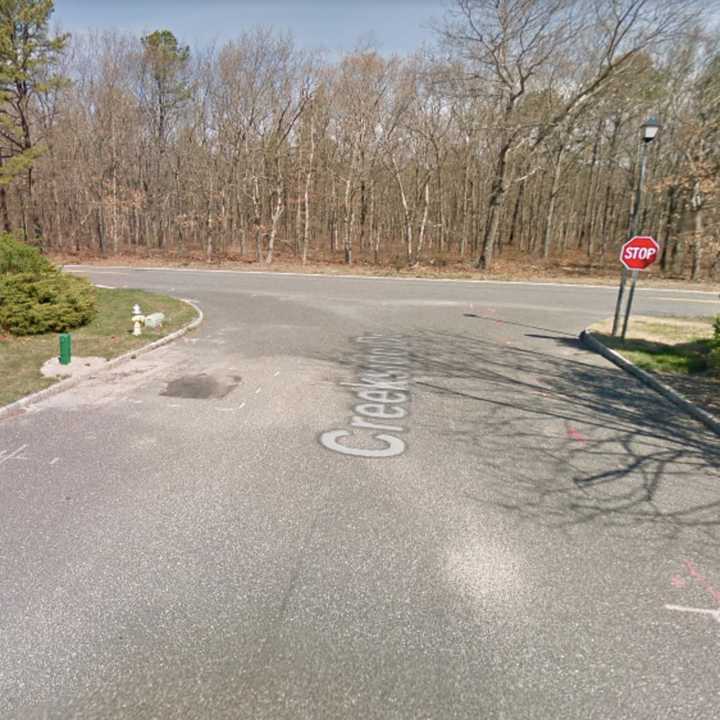 Whiskey Road, near Creekside Drive, in Middle Island.