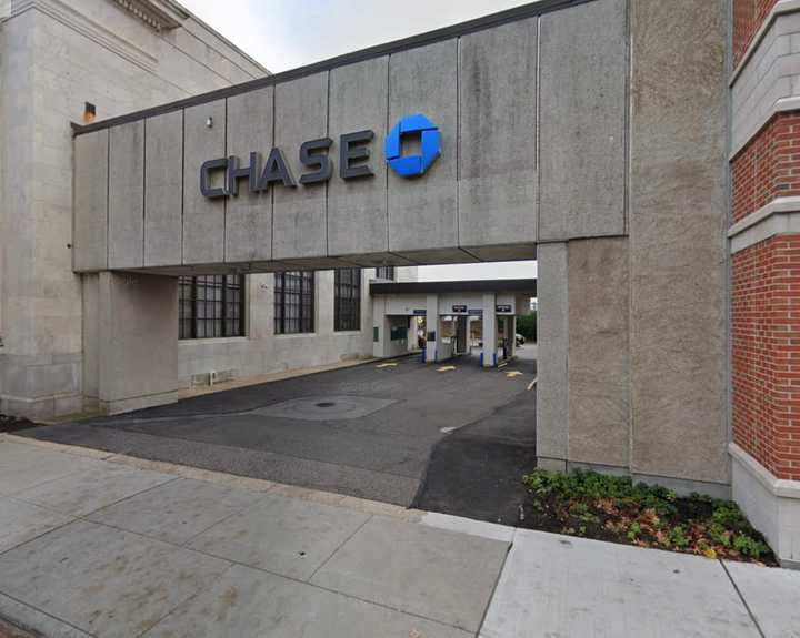 A man was allegedly robbed at a Chase Bank on Long Island.