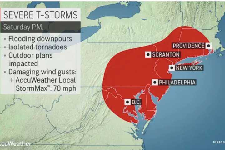 Severe Storms Expected With 70 MPH Wind Gusts, Drenching Downpours, Possible Tornadoes