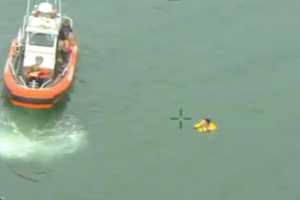 Woman In Distress Swimming Rescued From Long Island Sound