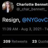 <p>Charlotte Bennett responded on Twitter.</p>