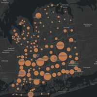 <p>The Nassau County COVID-19 map on Tuesday, Aug. 3.</p>